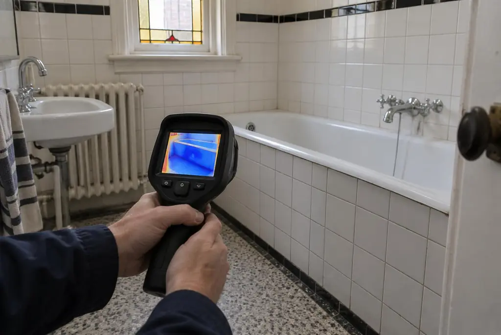 Lekdetectie Den Bosch – onderzoek in een badkamer van een oudere woning